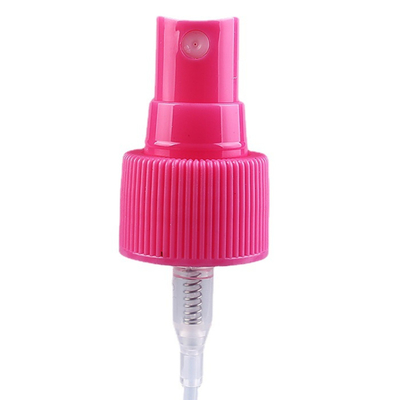 Rosa gewellte Zerstäuber-Spray-Kappe des Nebel-Pumpen-Sprüher-24mm mit Rohr