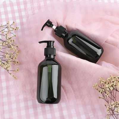 Plastikflaschen-Amber Plastic Shampoo Bottles With-Pumpe der lotions-500ml