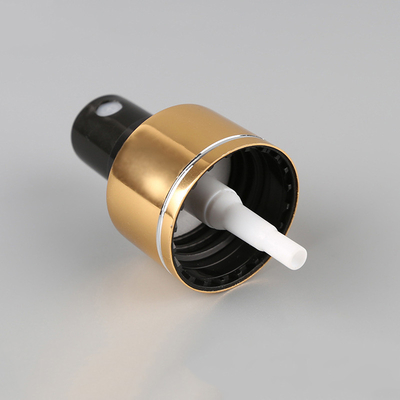 Parfümieren Sie Aluminiumgoldschwarzen feinen Nebel-Sprüher 24/410 28/410