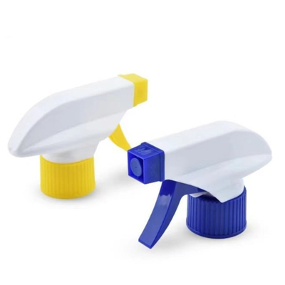 28/410 schäumendes Plastiktriggersprüher-Kopf-gelbes blaues Weiß