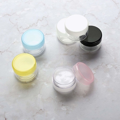 Kosmetischer Cremetiegel-leere Plastikgläser ODM 10ml mit pp.-Kappe