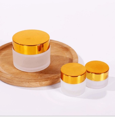 Mattglas-Glas der Lotions-30ml mit Aluminiumdeckel kein Durchsickern