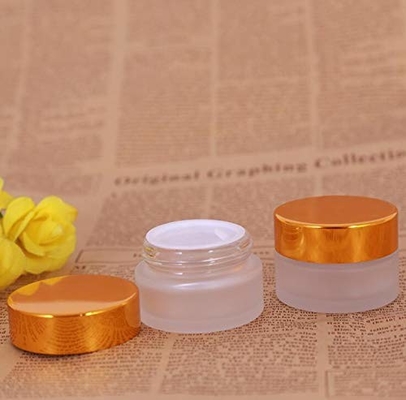 Mattglas-Glas der Lotions-30ml mit Aluminiumdeckel kein Durchsickern