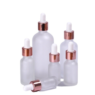 Rose Gold Frosted Eye Dropper füllt 3ml 5ml 10ml 15ml ab