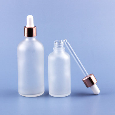 Rose Gold Frosted Eye Dropper füllt 3ml 5ml 10ml 15ml ab