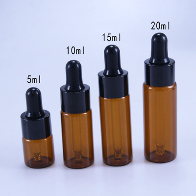 Glastropfflasche der Kosmetik-10ml 15ml 20ml Brown für ätherisches Öl