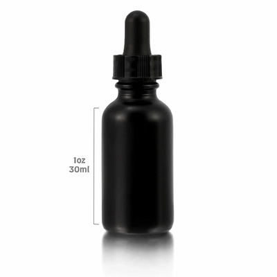 Kosmetische Schwarzglas-Flasche des Augen-30ml mit Tropfenzähler werden nicht verschüttet
