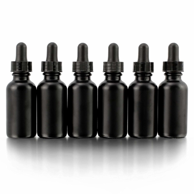 Kosmetische Schwarzglas-Flasche des Augen-30ml mit Tropfenzähler werden nicht verschüttet