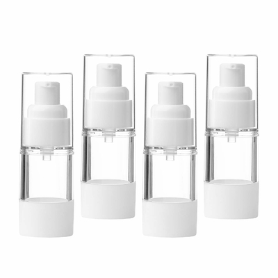 Plastik-weiße luftlose Pumpflasche-Verpackenkosmetik pp. 15ml