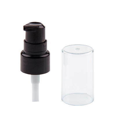 Glatte 20MM schwarze kosmetische Lotions-Pumpe mit voller klarer Abdeckung
