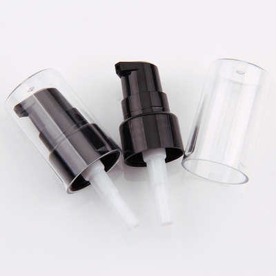 Glatte 20MM schwarze kosmetische Lotions-Pumpe mit voller klarer Abdeckung
