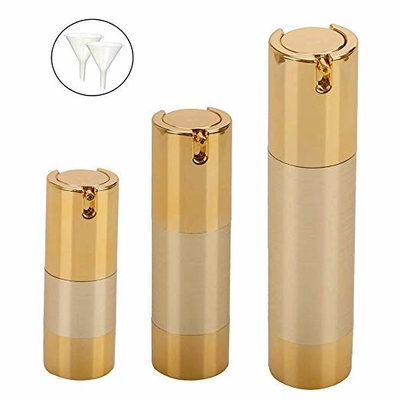 Technisches kleines UVgoldluftlose Pumpflaschen 15ml 30ml 50ml