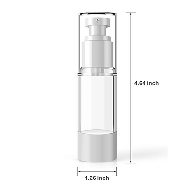 Plastik1 Unze luftlose Pumpflasche 30ml 50ml Hautpflege LinDeer