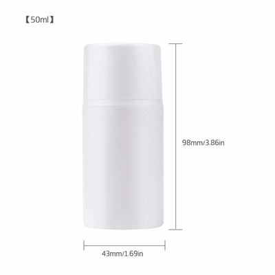 Luftlose Pumpflasche 50ml der Lotions-pp. mit Siebdruck