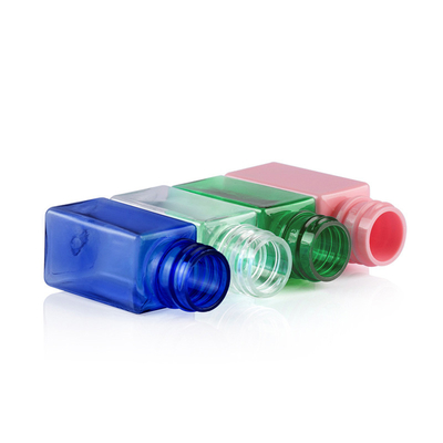Leere Plastikflaschen der lotions-10ML mit Pumpen-Grün-transparentem blauem Rosa