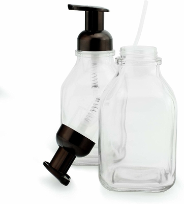LinDeer-Schwarzes HAUSTIER 500ml Lotions-Pumpflaschen transparent