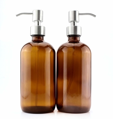 Glas-Lotions-Flaschen 500ML Brown mit 28mm Pumpen-Zufuhr