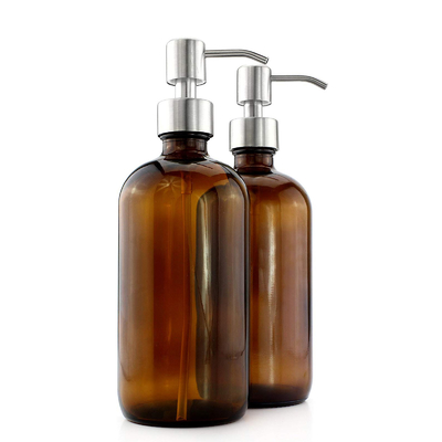 Glas-Lotions-Flaschen 500ML Brown mit 28mm Pumpen-Zufuhr