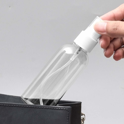 Transparentes HAUSTIER Plastik-kosmetische Gläser 100ml mit 24mm Pumpe