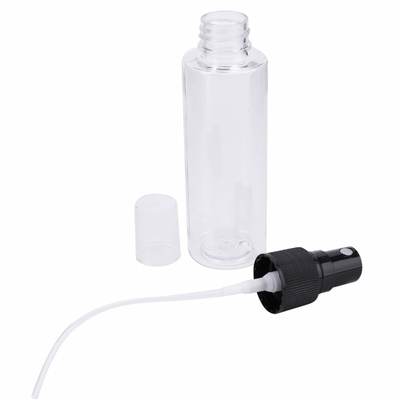 Transparentes HAUSTIER Plastik-kosmetische Gläser 100ml mit 24mm Pumpe